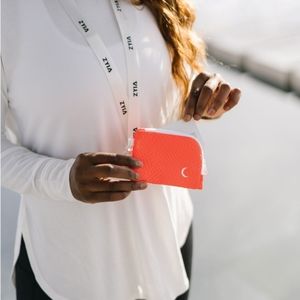 Zyia Padded Coral Lifestyle Lanyard Wallet